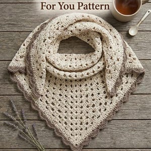Crochet It Shawl For You Pattern | Crochet Rectangle Shawl | Instant PDF