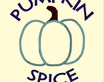 Pumpkin Spice Applique, 3 Color Pumpkin