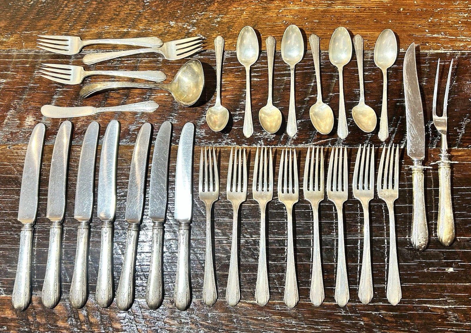 Sterling Silver Complete Silverware Set - Etsy