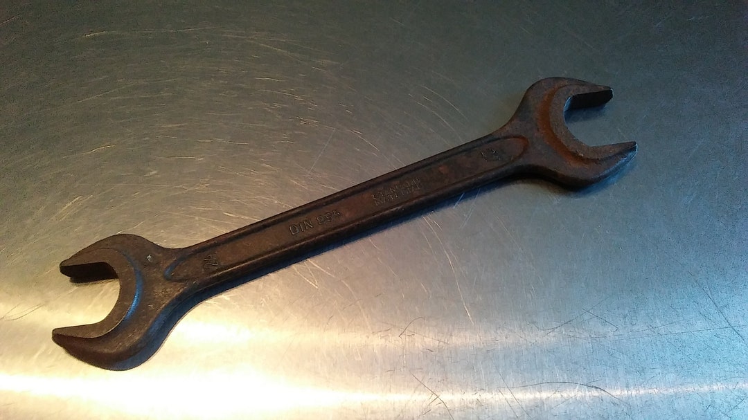 Vintage Wrench Dowidat Combination Spanner Wrench 24mm 27mm DIN 895