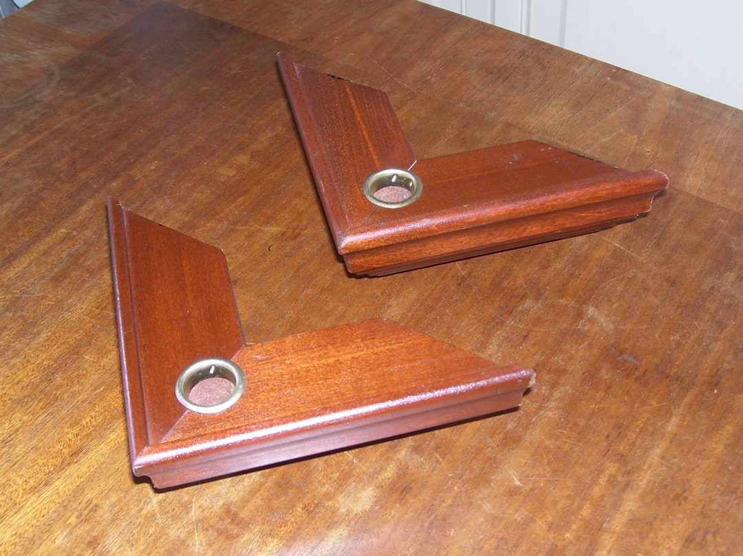 Vintage Corner Candle Holder Shelf Wooden Corner Shelf Candle Holder