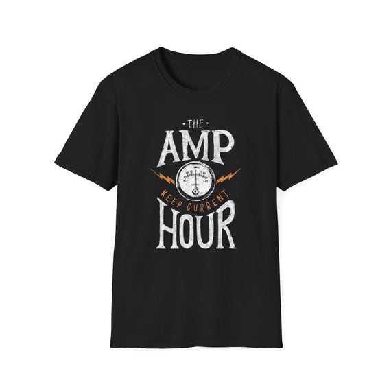 The Amp Hour T-Shirt | Retro Gauge "Keep Current"