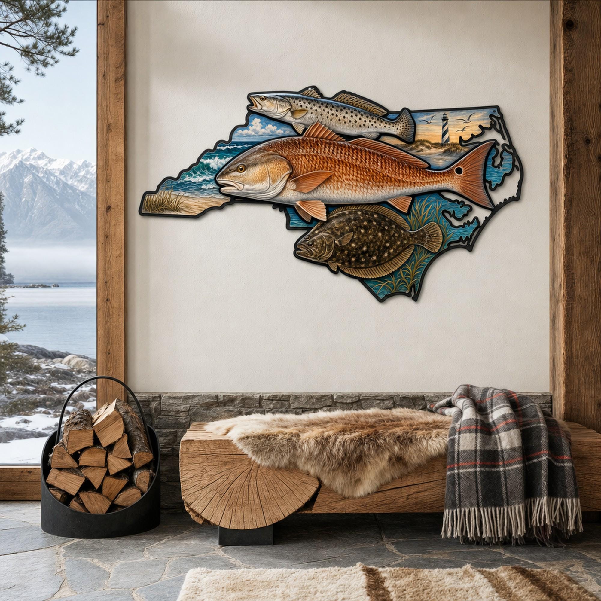 Redfish Metal Art - Etsy