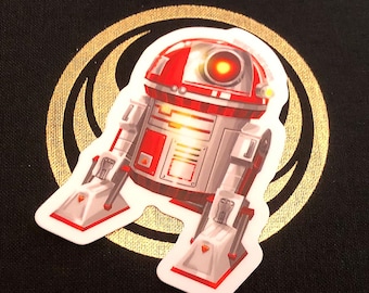 Red Astromech Droid from Pets of the Old Republic - Star Wars - 2" x 3"