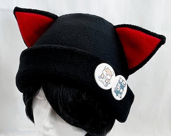 Cat Kitty Fleece Hat  Anime Cosplay Punk JRock Basic I Colors