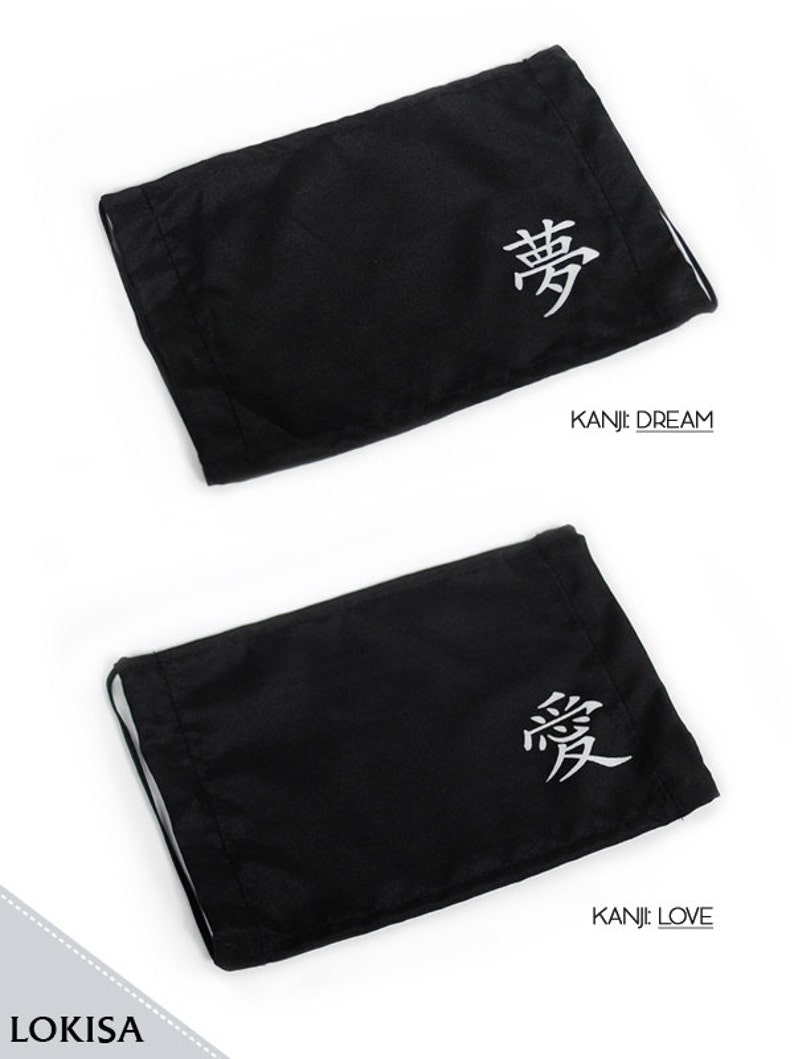 Kanji Face Mask Unique, Harmony, Danger, Samurai, Love, Dream MADE IN USA, Reusable image 6