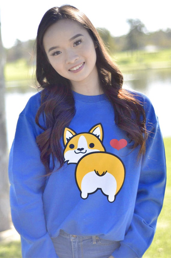 I Love Corgi Butt Crewneck Sweater 