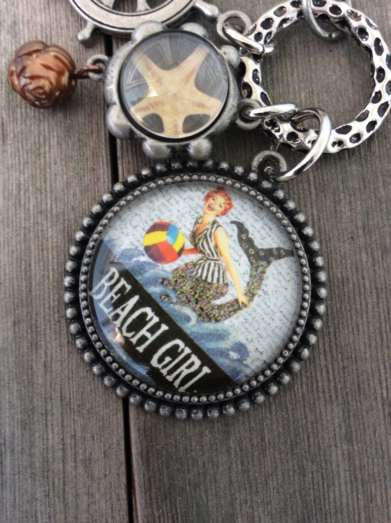 Beach Girl Necklace/Long Necklace/Nautical Jewelry/Statement Etsy