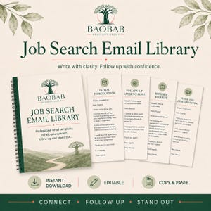 Professional Job Search Email Templates for Recruiter Outreach, Networking and Interviews
