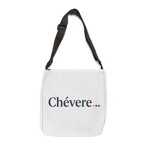 Chévere Script Logo Tote Bag | Adjustable Strap, All-Over Print