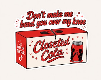 Closeted Cola Support Sticker