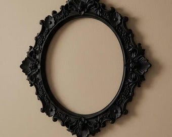 Ornate Baroque Oval Frame – Vintage Gothic Picture Frame | Victorian Wall Decor | Rococo Photo Frame