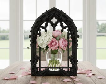 Gothic Niche Cathedral Window Frame | Medieval Gothic Wall Niche | Cathedral Display Frame | Dark Academia Decor