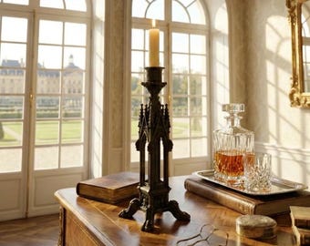 Bone Spire Candlestick | Gothic Candle Holder | Cathedral Candelabra | Baroque Dark Academia Decor