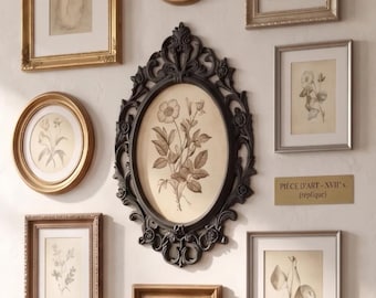 Oval Baroque Frame – The Ebony Gallery Art