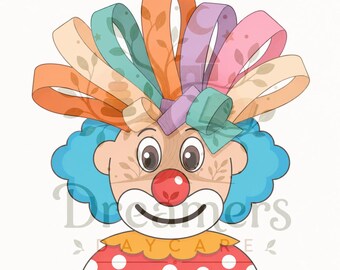 Clown Paper Craft Printable!