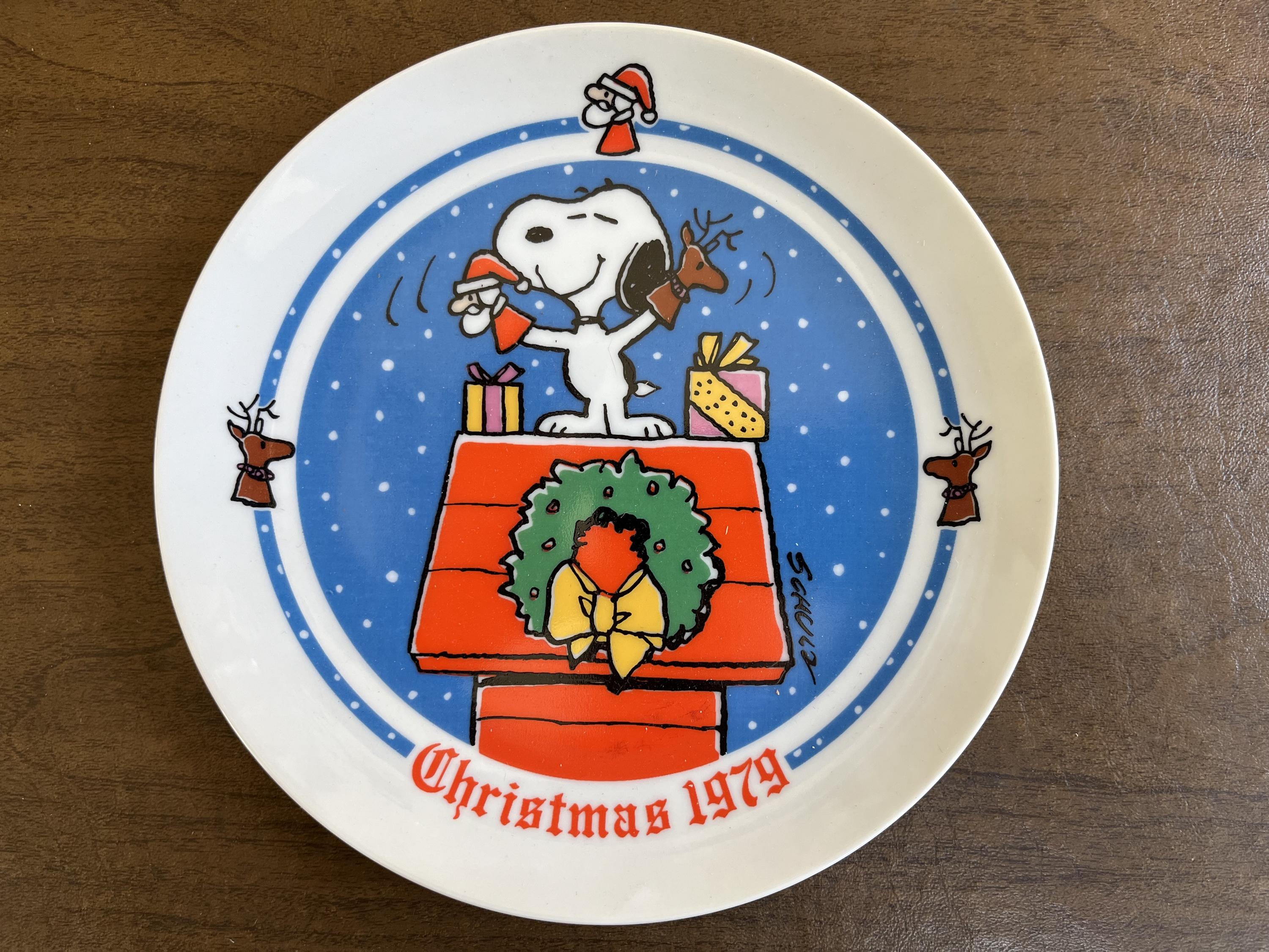 ヴィンテージ·1979年スヌーピー クリスマスプレート 限定版 Vintage Christmas Plate Snoopy - Etsy
