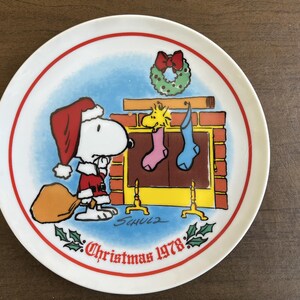Snoopy Holiday Collectable Plate 1978 made by Schmid
