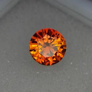 Natuurlijke ronde diamant van 7,05 ct met oranje slijping | Gecertificeerde losse diamant VVS1 | Echte steen | 13,0 mm