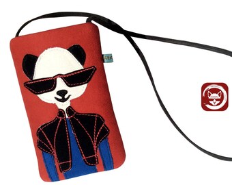 Huawei Mate50 Pro Case, Unique Padded Panda Crossbody Bag For Huawei Phones, Phone Case, Small Crossbody Purse, Huawei Nova Bag