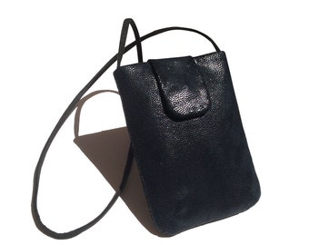 Leather Crossbody Bag, Leather Shoulder Bag, iPad Mini Leather Bag, Small Crossbody Bag