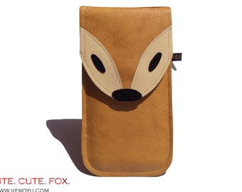 iPhone 15 Pro Max Case, Bestseller Fox Leather iPhone Case, Unique Phone Case, Sir Fox Sleeve For iPhone 14, Leather Case For iPhone