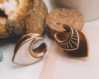 Selle d'oreille en acier inoxydable pour oreilles étirées, écarteurs, bijoux tunnel (0g-1 pouce)