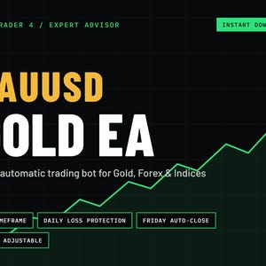 MT4 Gold XAUUSD Expert Advisor | Robot de trading Forex semi-automatique | EA de gestion des risques | Téléchargement numérique