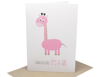 baby girl card etsy baby girl card