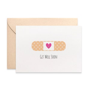 Get Well Soon Card, Get Well Card, Funny Get Well Card, Get Well Soon Greeting Card, Feel better card, Handmade Card GWS011