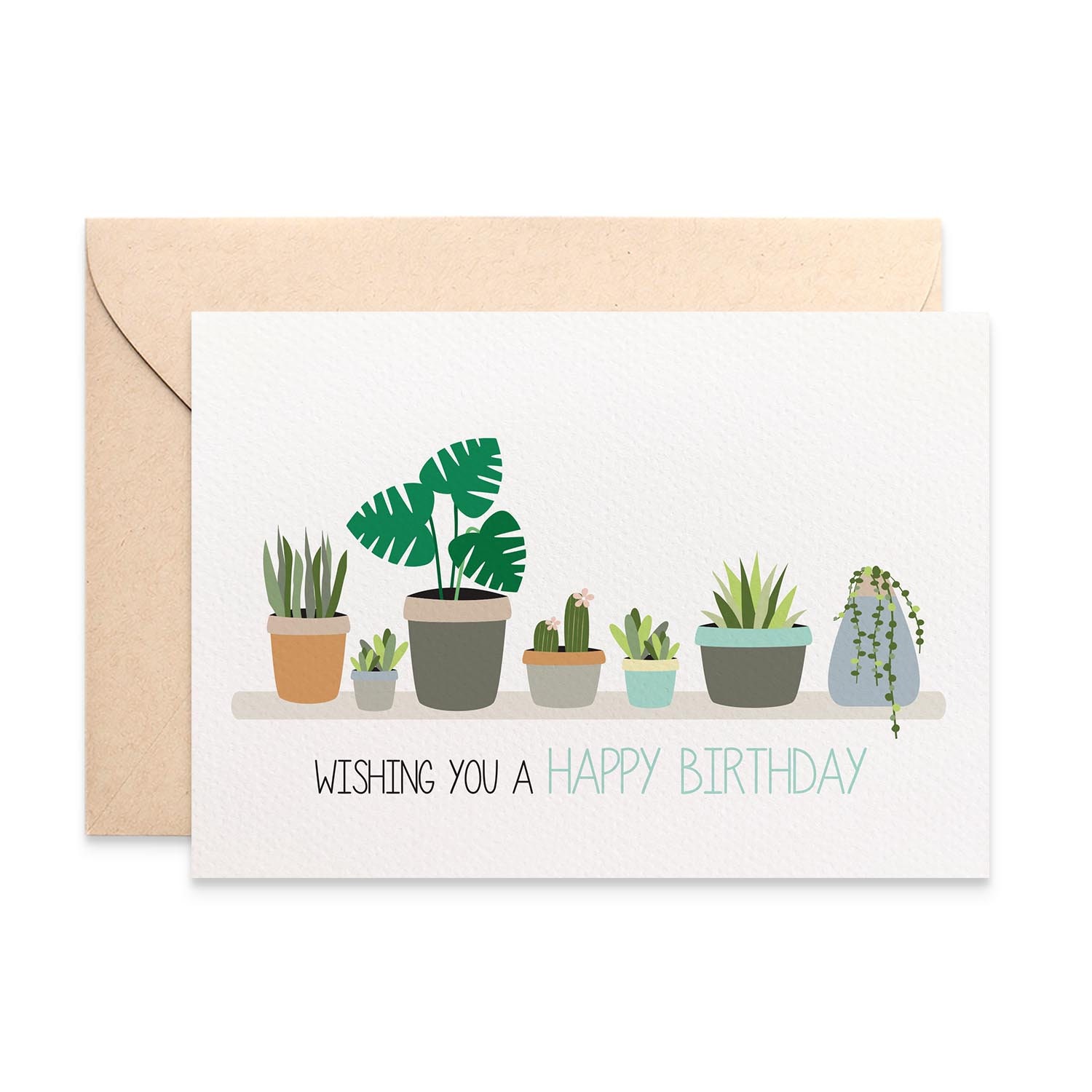 Plant Mom Card Cute Happy Birthday Card for Her Plants Card Card for Plant Lovers