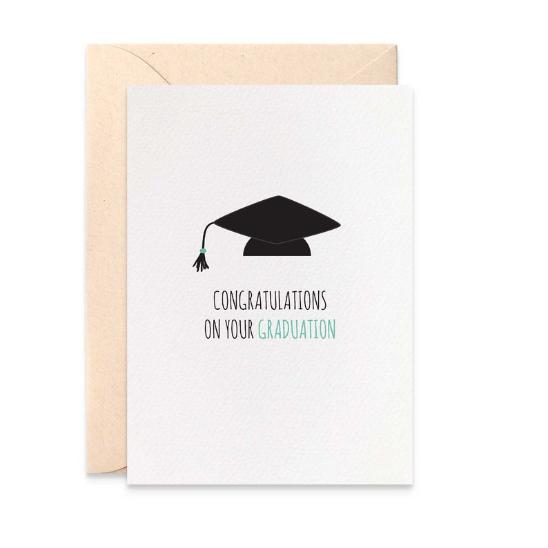 Graduation Greeting Card Congratulations On Your Graduation Etsy