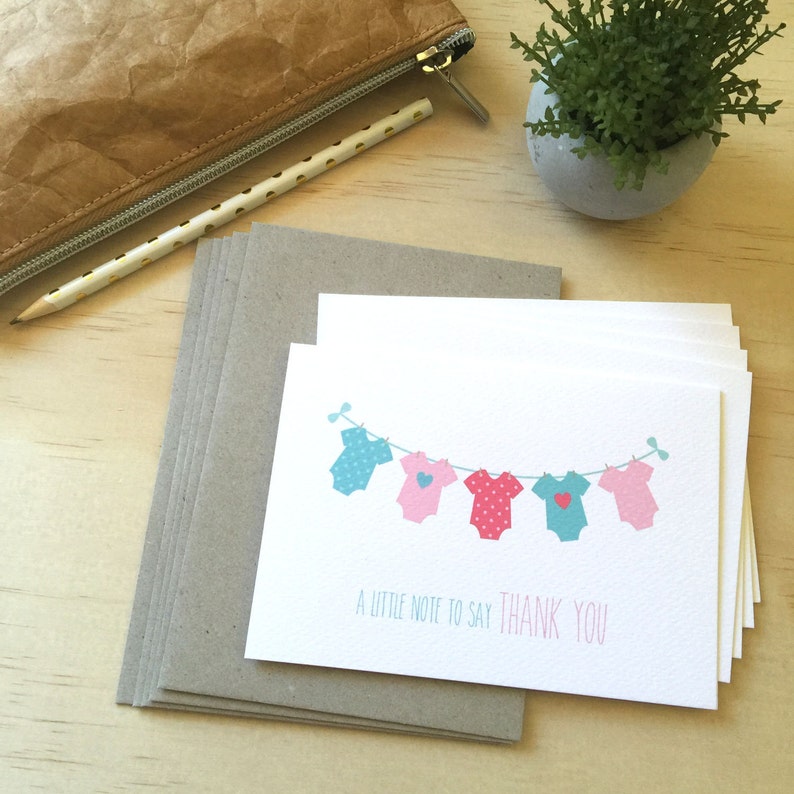 thank-you-card-pack-baby-girl-thank-you-cards-set-of-5-etsy-hong-kong
