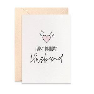 Husband Birthday Card, Husband Card, Happy Birthday Card, Happy Birthday Husband Card, HBM081