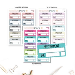 Appointment Planner Stickers, Appointment Stickers, Meeting Stickers, Erin Condren Planner Stickers, Happy Planner Stickers, SML036