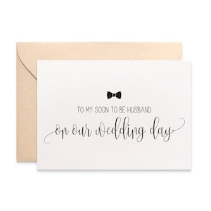 Husband Wedding Card, Gift for Husband, To My Husband On Our Wedding Day Card for Husband on Wedding Day, Husband Wedding Day Card WED064