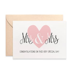 Mrs and Mrs Wedding Card, Wedding Day Card, Lesbian Card, Gay Wedding Card, Same Sex Marriage, LGBT Wedding Card, Mrs and Mrs Card, WED074