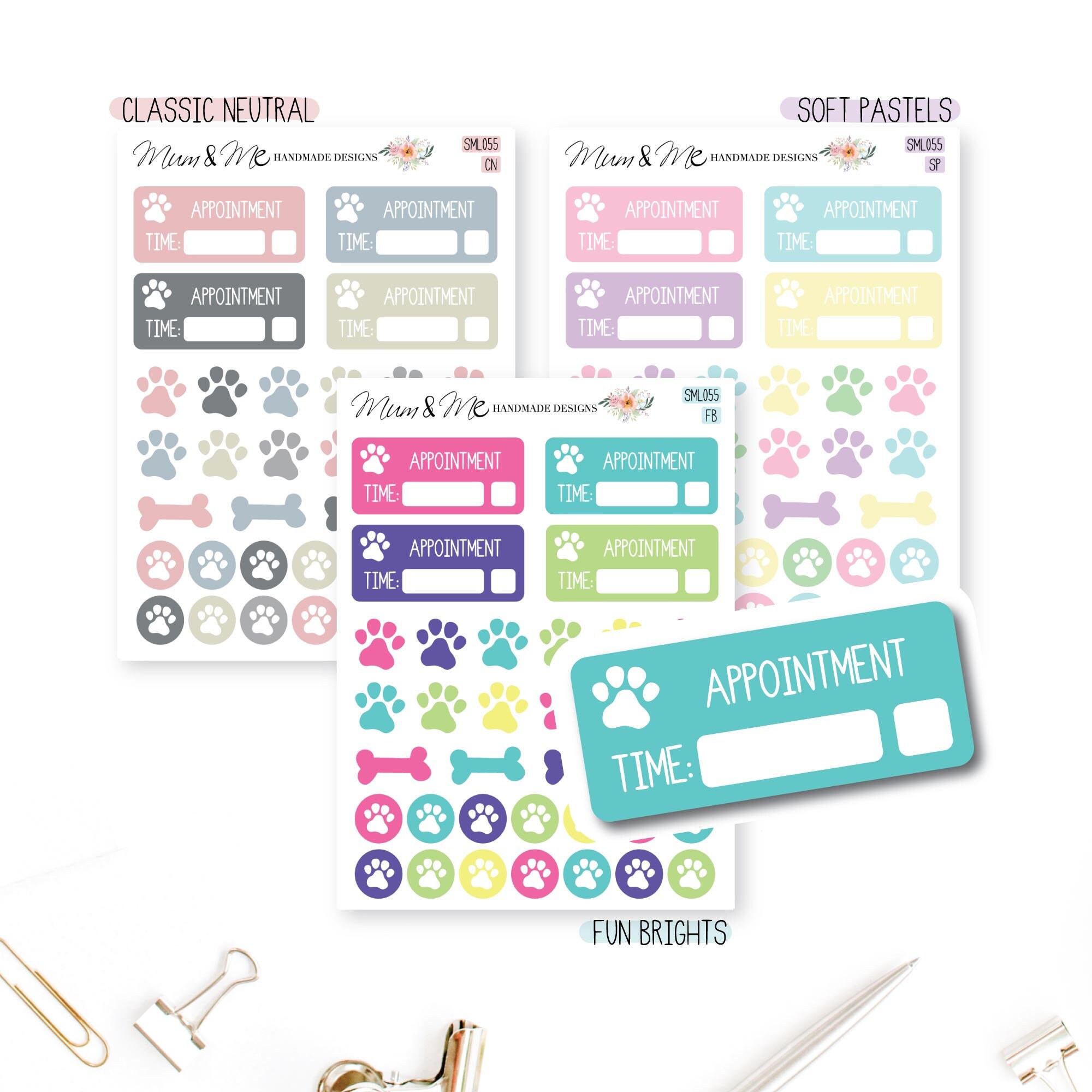 Dog Planner Stickers Dog Stickers Vet Reminder Appointment Etsy Australia