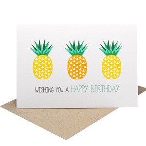 Pineapple Birthday Card, Birthday Card for Her, Womens Birthday Card ...