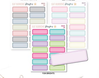 Quarter Boxes Planner Stickers | Functional Stickers for you Planners | SML041