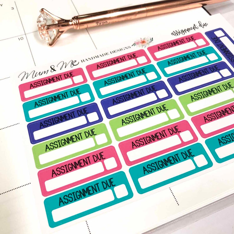 Back to school planner stickers picture