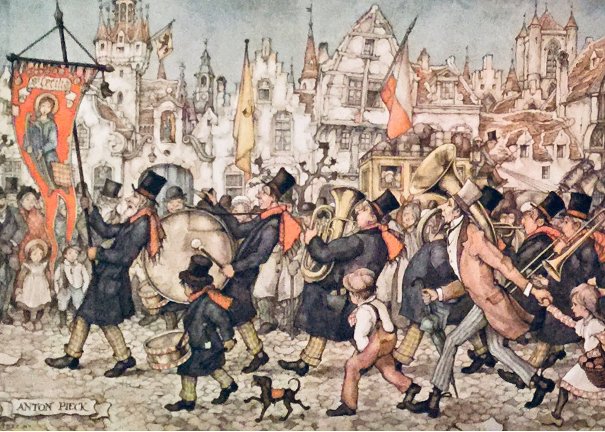Anton Pieck Lithographs (set of 5), Vintage Holland Prints - Etsy
