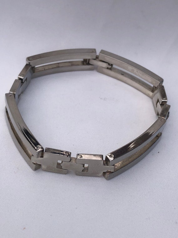 Vintage 925 Sterling Silver Link Bracelet, Solid … - image 5