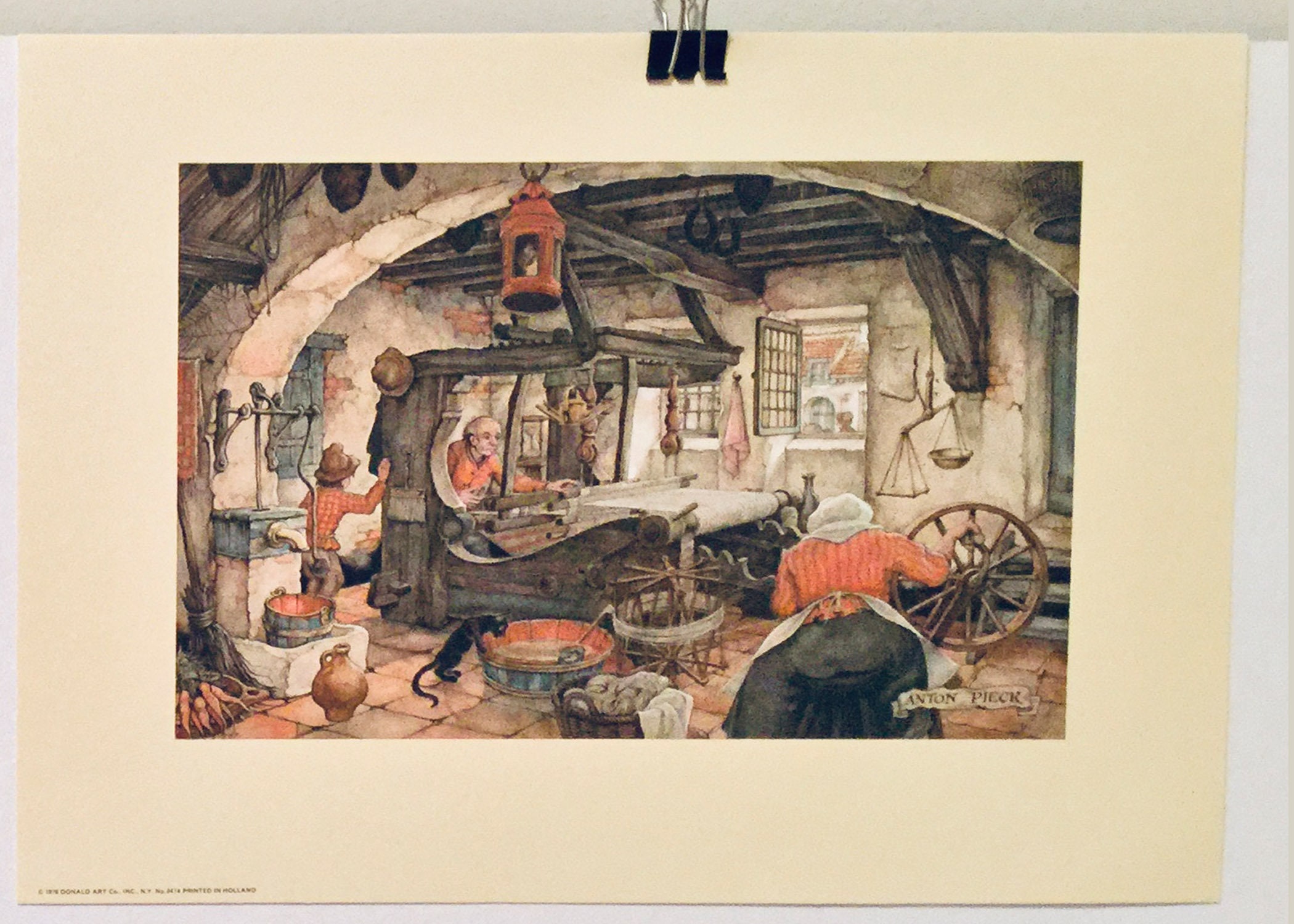立体絵画　ANTON PIECK Anton Pieck Wall Hanging Prints 12x9