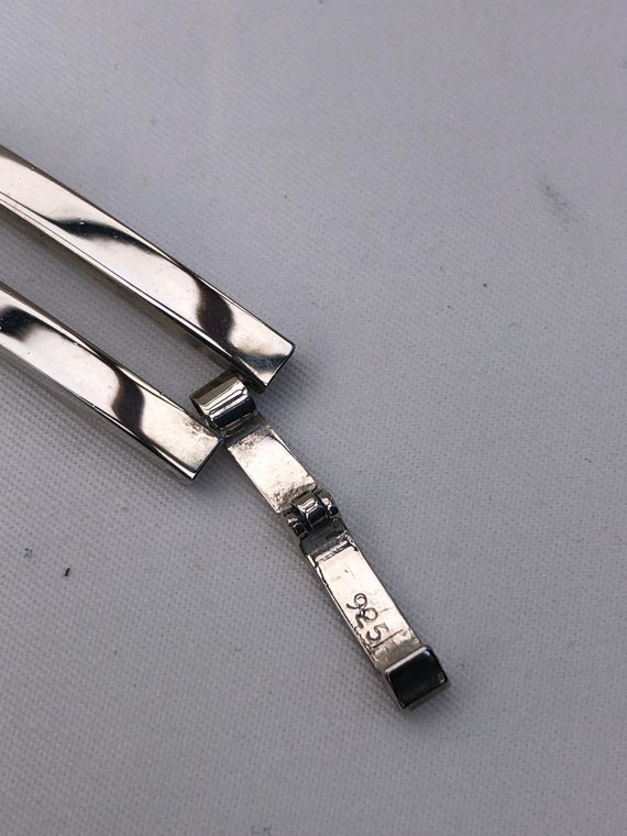 Vintage 925 Sterling Silver Link Bracelet, Solid … - image 2