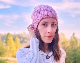 Cute Beanie Hat Crochet, Handmade Winter Hat Women