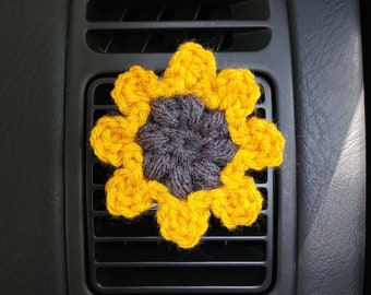 Car Vent Clip Sunflower, Cute Car Decor Flower Accessory