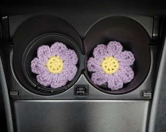 Cute Car Coasters, Purple Daisy Set, New Beginnings Gift