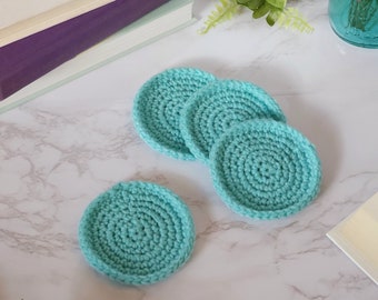 Set of 4 Crochet Coasters - New Apartment Gift, Cottagecore Decor Home Gift