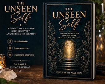 The Unseen Self Shadow Work Journal | Guided Self Discovery Workbook | Printable PDF for Reflection & Integration